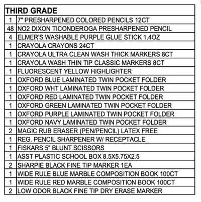 Supply List